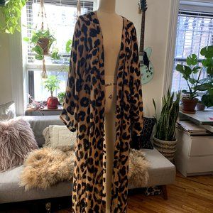 Leopard Kimono Bohemian One Size NWOT
